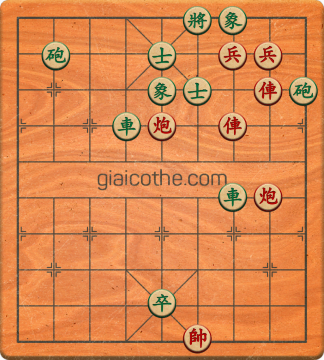 Bàn cờ tướng bài tập Cờ Tướng Khó Nhất màn 1 ván 630 - Độ khó Trung Bình