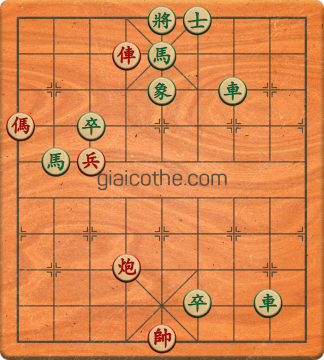 Bàn cờ tướng bài tập Cờ Tướng Khó Nhất màn 1 ván 631 - Độ khó Trung Bình