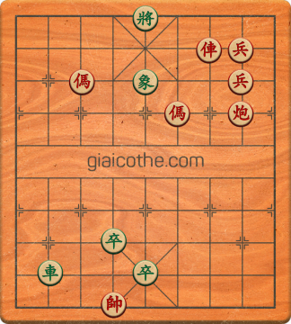 Bàn cờ tướng bài tập Cờ Tướng Khó Nhất màn 1 ván 640 - Độ khó Trung Bình