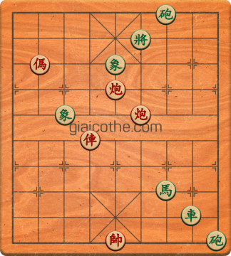 Bàn cờ tướng bài tập Cờ Tướng Khó Nhất màn 1 ván 645 - Độ khó Trung Bình