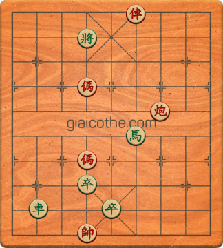 Bàn cờ tướng bài tập Cờ Tướng Khó Nhất màn 1 ván 65 - Độ khó Trung Bình