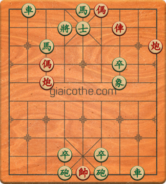 Bàn cờ tướng bài tập Cờ Tướng Khó Nhất màn 1 ván 652 - Độ khó Trung Bình