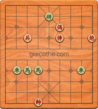 Bàn cờ tướng bài tập Cờ Tướng Khó Nhất màn 1 ván 654 - Độ khó Trung Bình