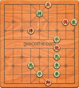 Bàn cờ tướng bài tập Cờ Tướng Khó Nhất màn 1 ván 656 - Độ khó Trung Bình