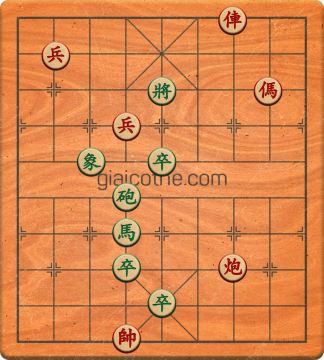 Bàn cờ tướng bài tập Cờ Tướng Khó Nhất màn 1 ván 661 - Độ khó Trung Bình