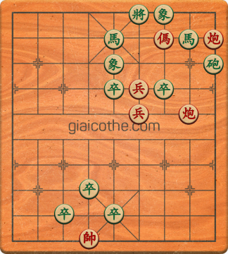 Bàn cờ tướng bài tập Cờ Tướng Khó Nhất màn 1 ván 662 - Độ khó Trung Bình