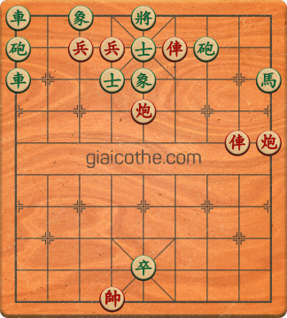 Bàn cờ tướng bài tập Cờ Tướng Khó Nhất màn 1 ván 665 - Độ khó Trung Bình