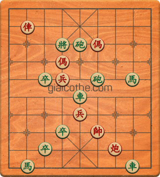 Bàn cờ tướng bài tập Cờ Tướng Khó Nhất màn 1 ván 667 - Độ khó Trung Bình