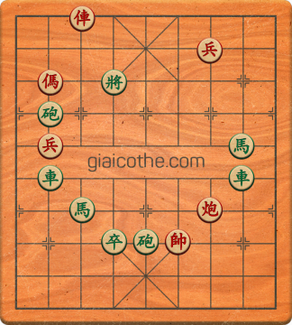 Bàn cờ tướng bài tập Cờ Tướng Khó Nhất màn 1 ván 677 - Độ khó Trung Bình