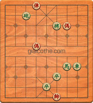 Bàn cờ tướng bài tập Cờ Tướng Khó Nhất màn 1 ván 688 - Độ khó Trung Bình