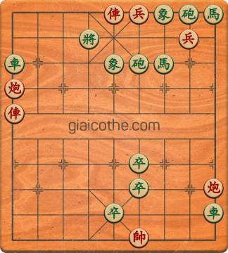 Bàn cờ tướng bài tập Cờ Tướng Khó Nhất màn 1 ván 695 - Độ khó Trung Bình