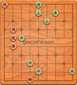 Bàn cờ tướng bài tập Cờ Tướng Khó Nhất màn 1 ván 696 - Độ khó Trung Bình