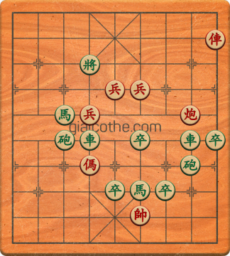 Bàn cờ tướng bài tập Cờ Tướng Khó Nhất màn 1 ván 699 - Độ khó Trung Bình