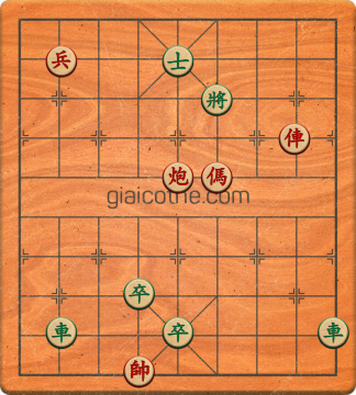 Bàn cờ tướng bài tập Cờ Tướng Khó Nhất màn 1 ván 70 - Độ khó Trung Bình