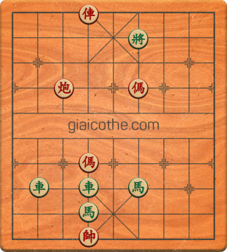 Bàn cờ tướng bài tập Cờ Tướng Khó Nhất màn 1 ván 701 - Độ khó Trung Bình