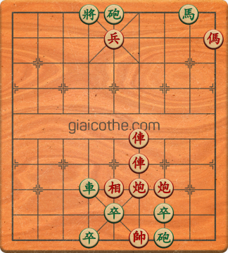 Bàn cờ tướng bài tập Cờ Tướng Khó Nhất màn 1 ván 702 - Độ khó Trung Bình