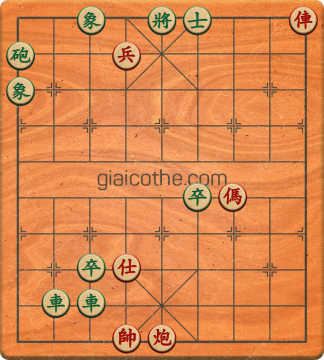 Bàn cờ tướng bài tập Cờ Tướng Khó Nhất màn 1 ván 705 - Độ khó Trung Bình