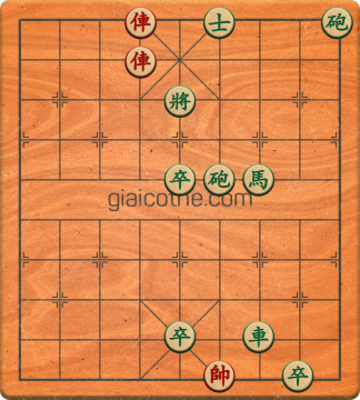 Bàn cờ tướng bài tập Cờ Tướng Khó Nhất màn 1 ván 706 - Độ khó Trung Bình