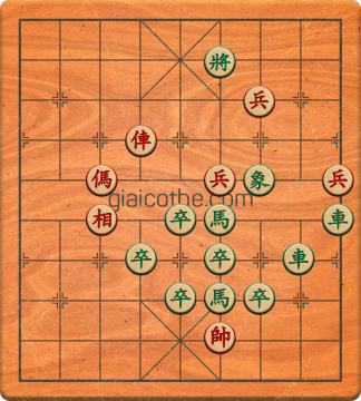 Bàn cờ tướng bài tập Cờ Tướng Khó Nhất màn 1 ván 707 - Độ khó Trung Bình