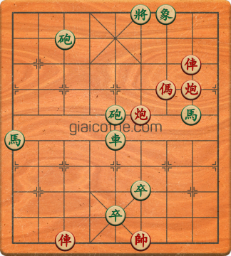 Bàn cờ tướng bài tập Cờ Tướng Khó Nhất màn 1 ván 708 - Độ khó Trung Bình