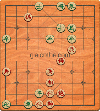 Bàn cờ tướng bài tập Cờ Tướng Khó Nhất màn 1 ván 714 - Độ khó Trung Bình