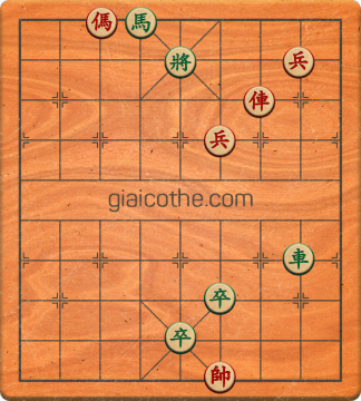 Bàn cờ tướng bài tập Cờ Tướng Khó Nhất màn 1 ván 717 - Độ khó Trung Bình