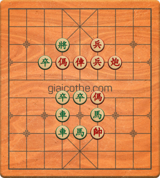 Bàn cờ tướng bài tập Cờ Tướng Khó Nhất màn 1 ván 718 - Độ khó Trung Bình