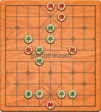 Bàn cờ tướng bài tập Cờ Tướng Khó Nhất màn 1 ván 721 - Độ khó Trung Bình