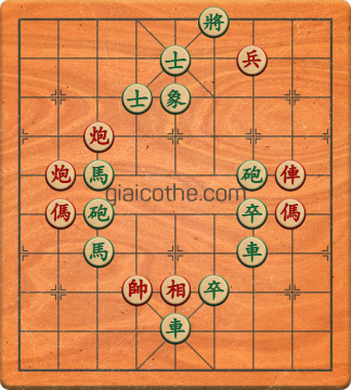 Bàn cờ tướng bài tập Cờ Tướng Khó Nhất màn 1 ván 722 - Độ khó Trung Bình