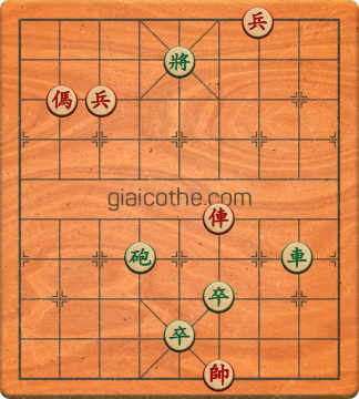 Bàn cờ tướng bài tập Cờ Tướng Khó Nhất màn 1 ván 723 - Độ khó Trung Bình