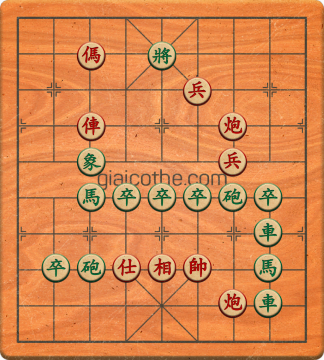 Bàn cờ tướng bài tập Cờ Tướng Khó Nhất màn 1 ván 725 - Độ khó Trung Bình