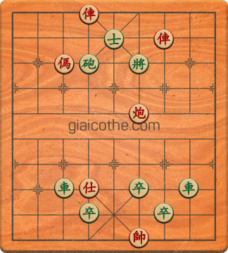 Bàn cờ tướng bài tập Cờ Tướng Khó Nhất màn 1 ván 726 - Độ khó Trung Bình