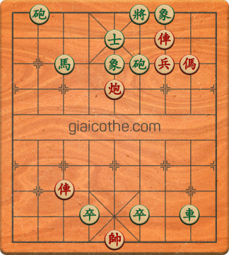 Bàn cờ tướng bài tập Cờ Tướng Khó Nhất màn 1 ván 728 - Độ khó Trung Bình