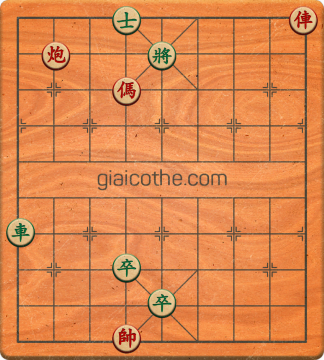 Bàn cờ tướng bài tập Cờ Tướng Khó Nhất màn 1 ván 729 - Độ khó Trung Bình