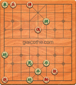 Bàn cờ tướng bài tập Cờ Tướng Khó Nhất màn 1 ván 730 - Độ khó Trung Bình