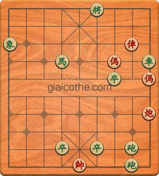 Bàn cờ tướng bài tập Cờ Tướng Khó Nhất màn 1 ván 731 - Độ khó Trung Bình