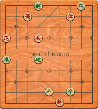 Bàn cờ tướng bài tập Cờ Tướng Khó Nhất màn 1 ván 740 - Độ khó Trung Bình