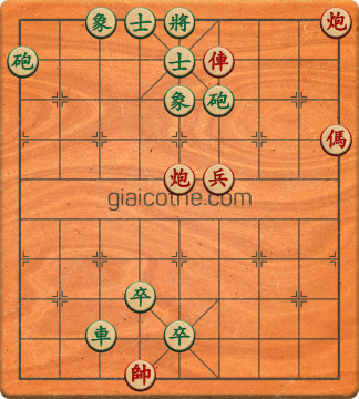 Bàn cờ tướng bài tập Cờ Tướng Khó Nhất màn 1 ván 741 - Độ khó Trung Bình