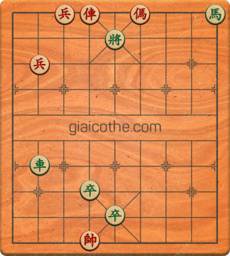 Bàn cờ tướng bài tập Cờ Tướng Khó Nhất màn 1 ván 744 - Độ khó Trung Bình