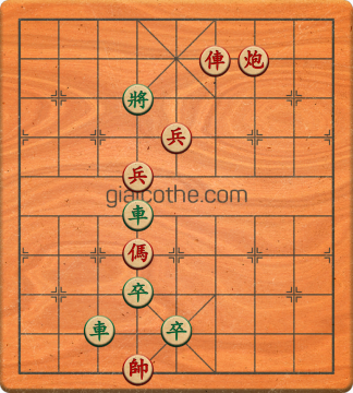 Bàn cờ tướng bài tập Cờ Tướng Khó Nhất màn 1 ván 746 - Độ khó Trung Bình