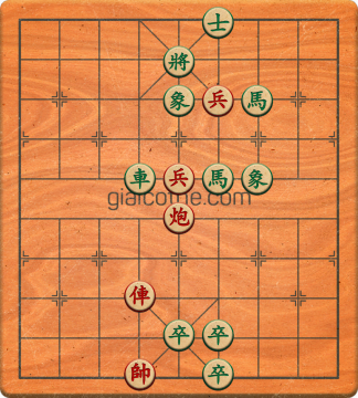 Bàn cờ tướng bài tập Cờ Tướng Khó Nhất màn 1 ván 748 - Độ khó Trung Bình