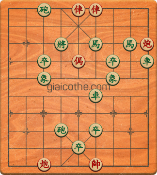 Bàn cờ tướng bài tập Cờ Tướng Khó Nhất màn 1 ván 749 - Độ khó Trung Bình