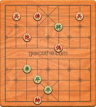 Bàn cờ tướng bài tập Cờ Tướng Khó Nhất màn 1 ván 751 - Độ khó Trung Bình