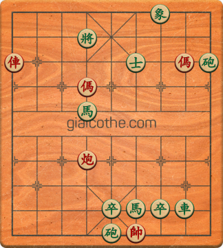 Bàn cờ tướng bài tập Cờ Tướng Khó Nhất màn 1 ván 752 - Độ khó Trung Bình