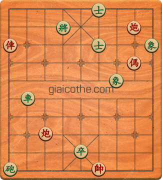 Bàn cờ tướng bài tập Cờ Tướng Khó Nhất màn 1 ván 754 - Độ khó Trung Bình