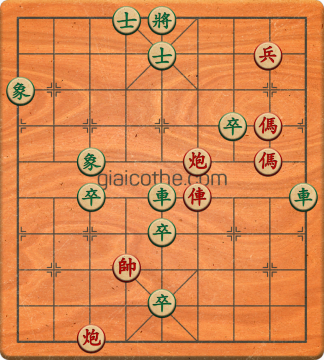 Bàn cờ tướng bài tập Cờ Tướng Khó Nhất màn 1 ván 758 - Độ khó Trung Bình