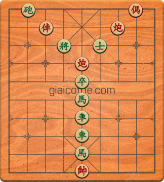 Bàn cờ tướng bài tập Cờ Tướng Khó Nhất màn 1 ván 759 - Độ khó Trung Bình