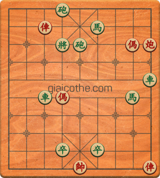 Bàn cờ tướng bài tập Cờ Tướng Khó Nhất màn 1 ván 760 - Độ khó Trung Bình