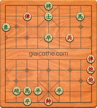 Bàn cờ tướng bài tập Cờ Tướng Khó Nhất màn 1 ván 767 - Độ khó Trung Bình