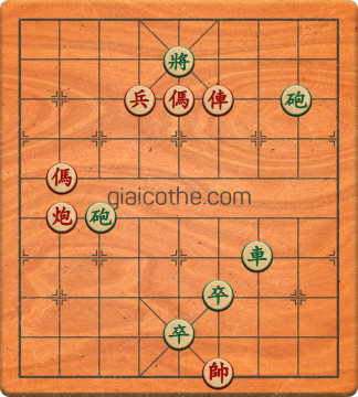 Bàn cờ tướng bài tập Cờ Tướng Khó Nhất màn 1 ván 768 - Độ khó Trung Bình